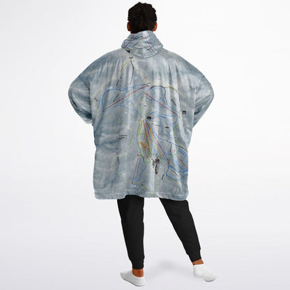 Cardrona, New Zealand Ski Trail Map - Snug Hoodie - Powderaddicts