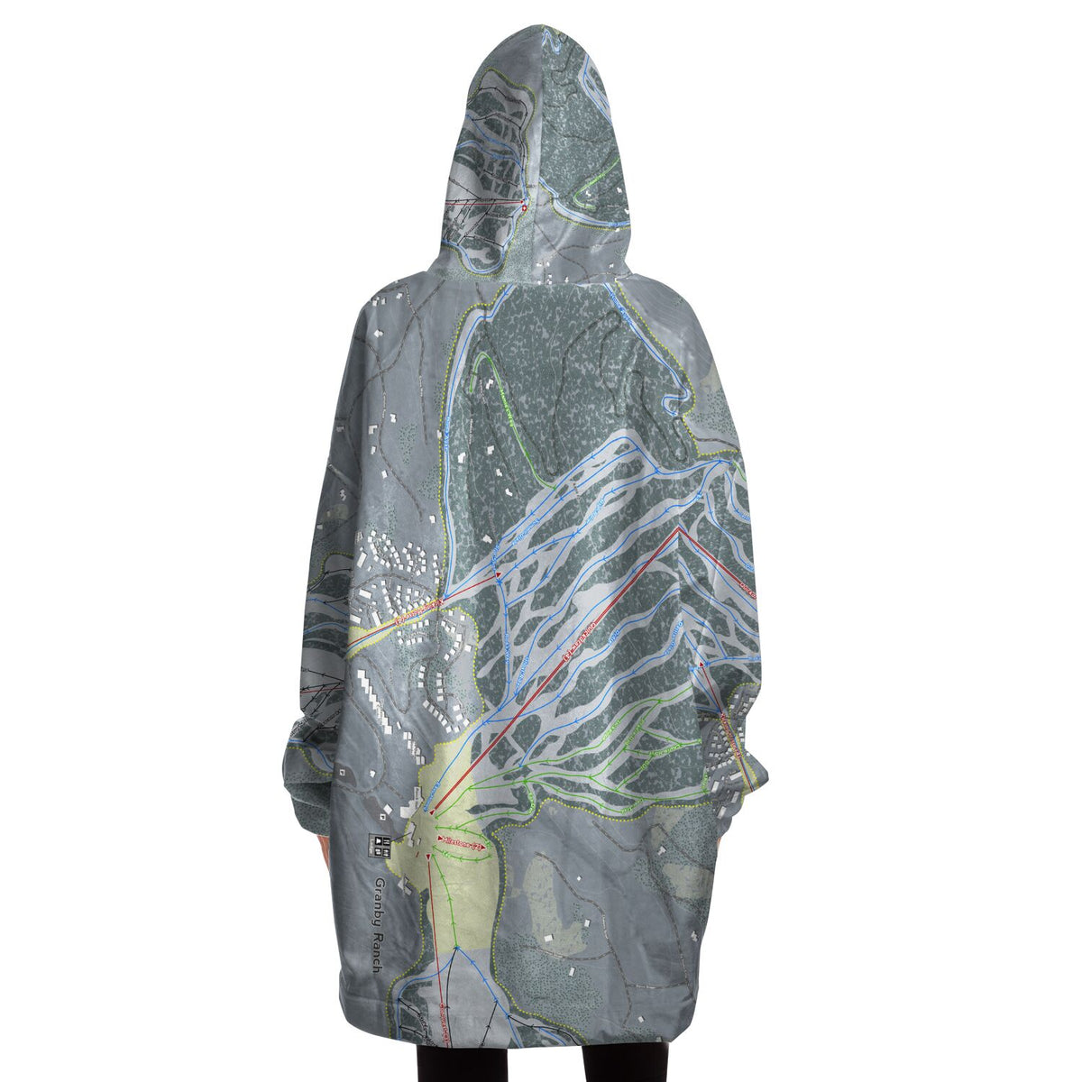 Granby Ranch, Colorado Ski Trail Map - Snug Hoodie