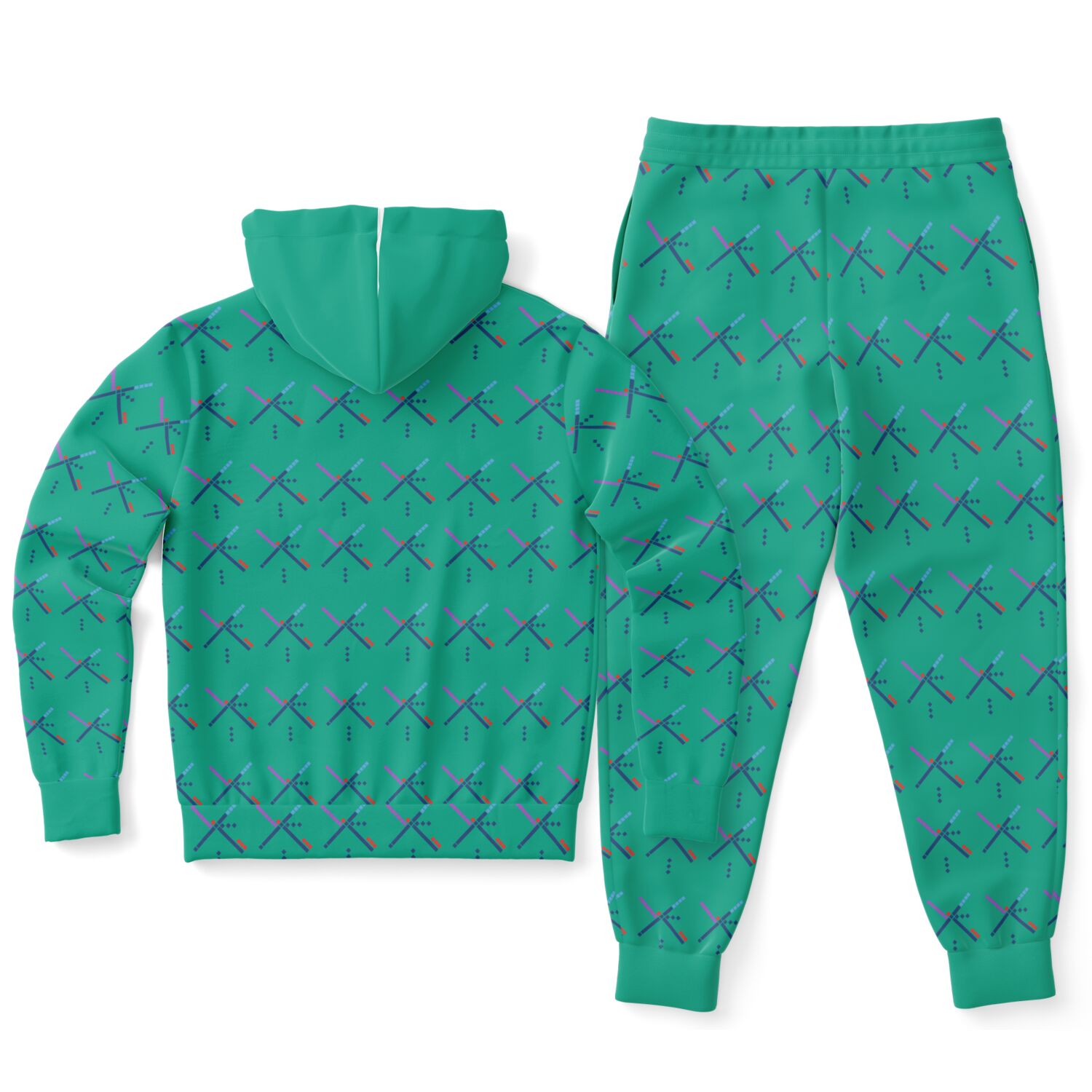 PDX Airport Unisex Ziphoodie And Jogger Set