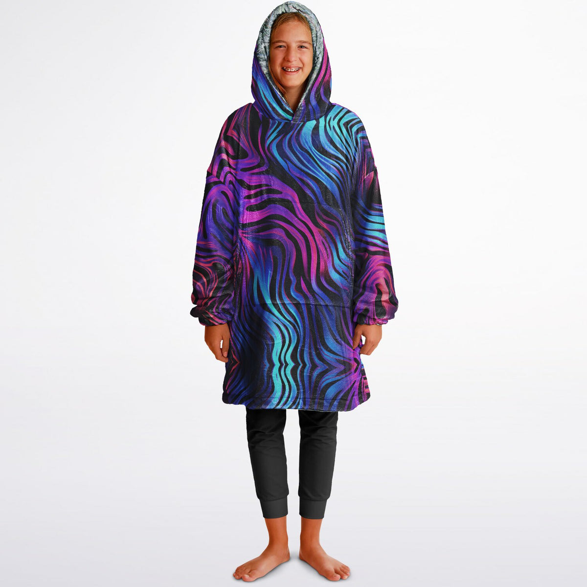 Powder Mountain, Utah Ski Resort Map Youth Reversible Snug Hoodie