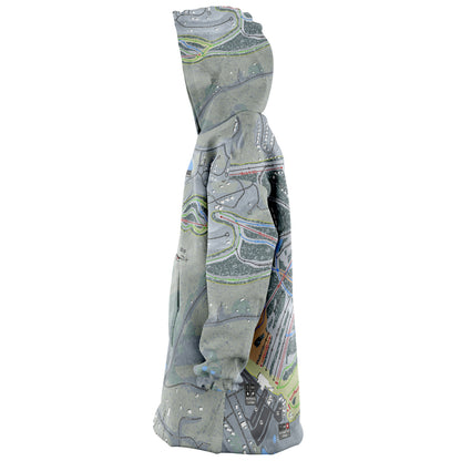 Wisp, Maryland Ski Trail Map - Snug Hoodie - Powderaddicts
