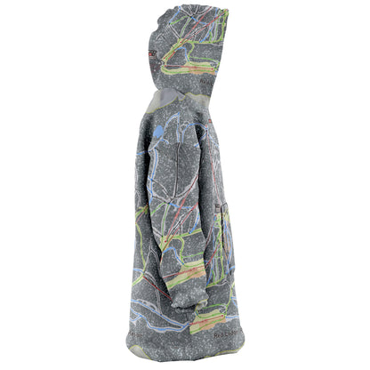 Red Lodge, Montana Ski Trail Map - Snug Hoodie