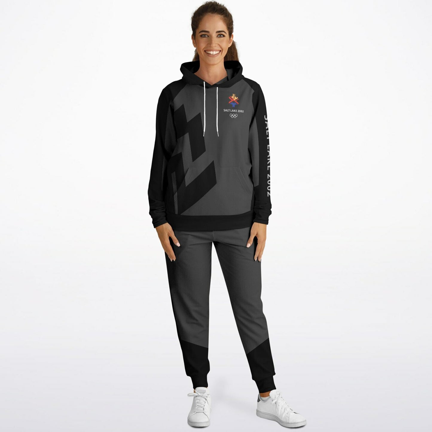 The Salt Lake 2002 Olympics Uniforms Hoodie & Jogger - Black - Powderaddicts