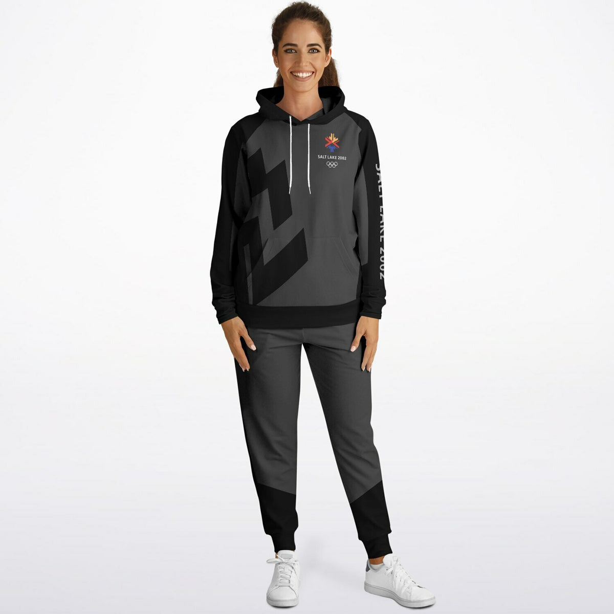 The Salt Lake 2002 Olympics Uniforms Hoodie &amp; Jogger - Black