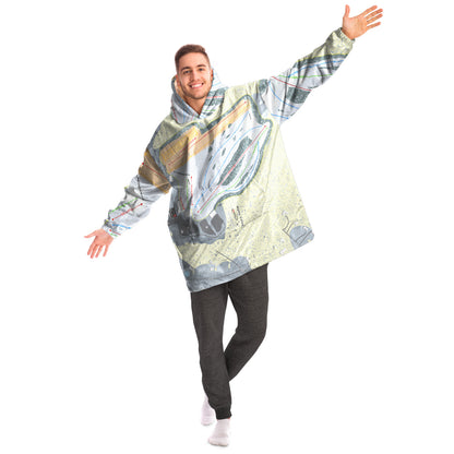 Alpine Valley, Ohio Ski Trail Map - Snug Hoodie