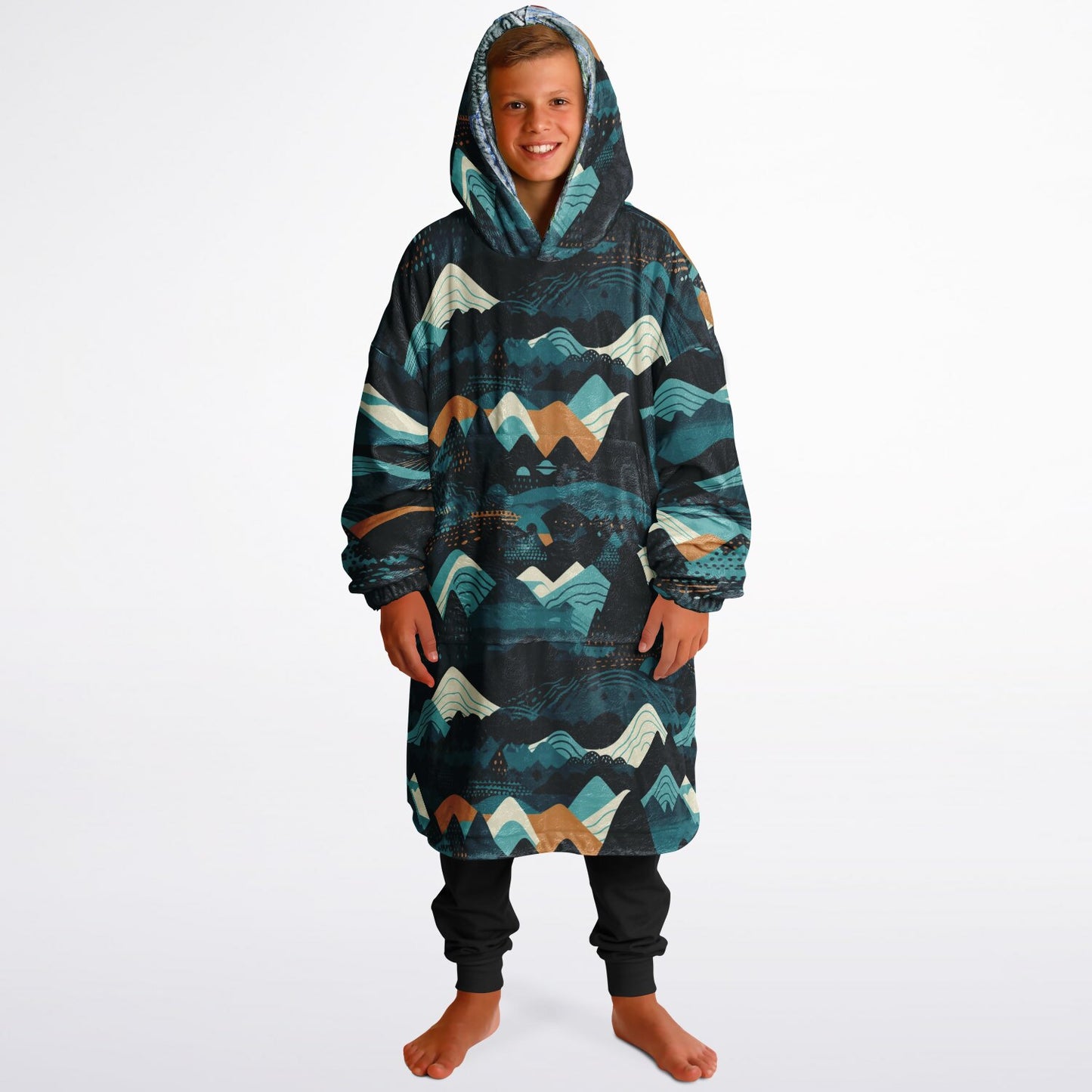 Waterville Valley, New Hampshire Ski Resort Map Reversible Snug Hoodie