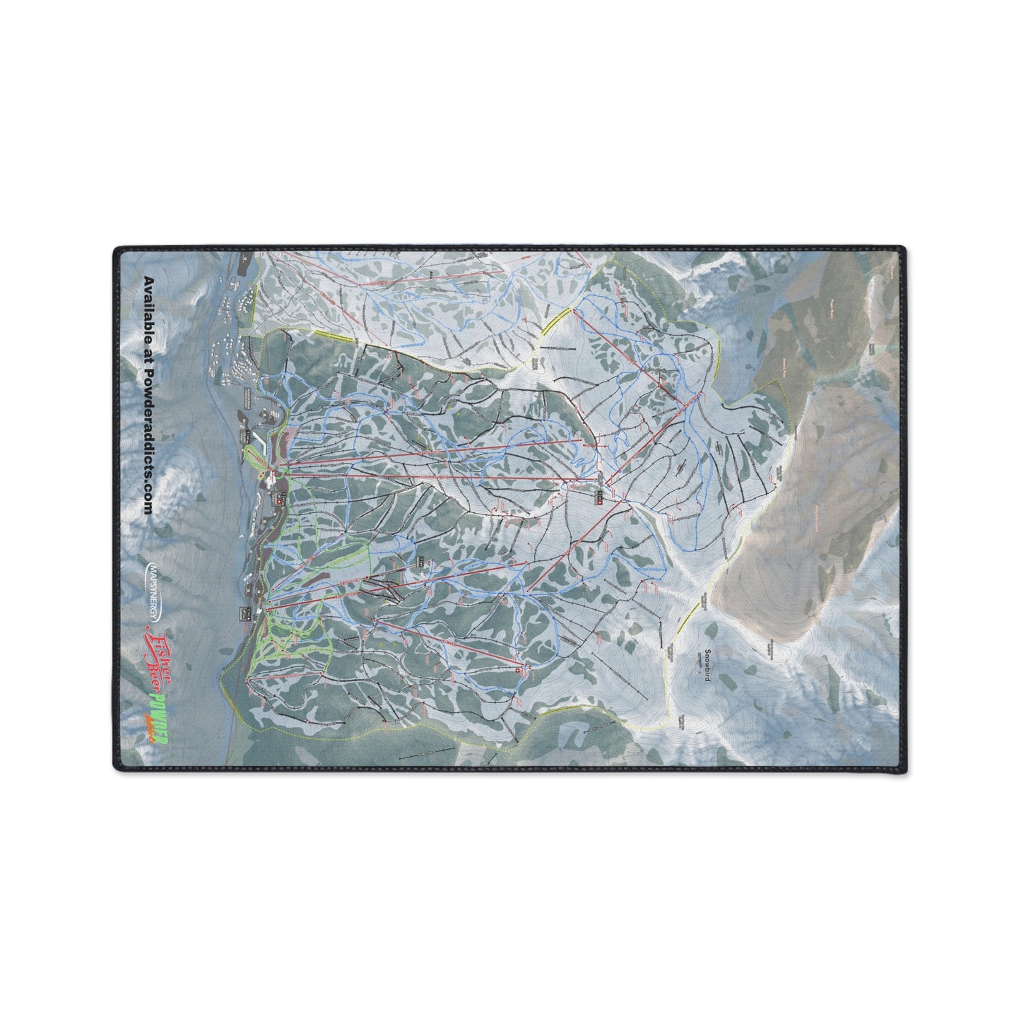 FISHER Snowbird, Utah Ski Resort Map Heavy Duty Floor Mat