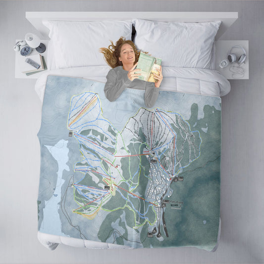 Falls Creek, Australia Ski Resort Map XL Blanket