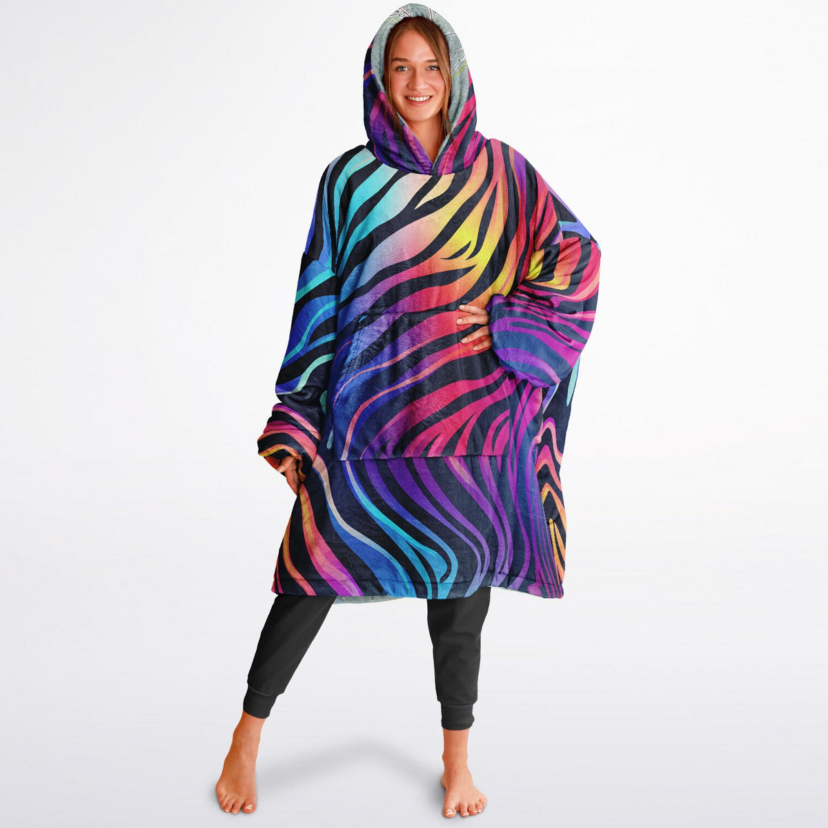 Cannon Mountain, New Hampshire Ski Resort Map Reversible Snug Hoodie