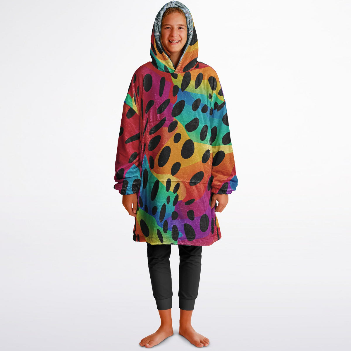 Attitash Mountain, New Hampshire Ski Resort Map Reversible Snug Hoodie