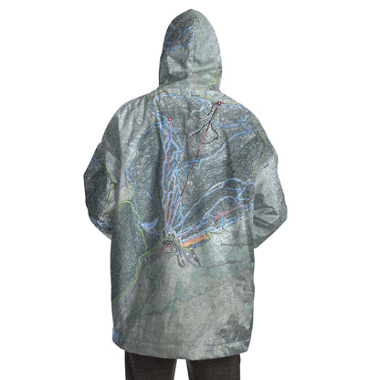 Smuggler's Notch, Vermont Ski Trail Map - Snug Hoodie - Powderaddicts
