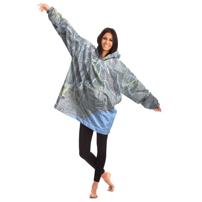 Tamarack, Idaho Ski Trail Map - Snug Hoodie