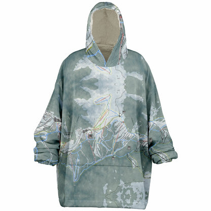 Mount Hotham, Australia Ski Trail Map - Snug Hoodie