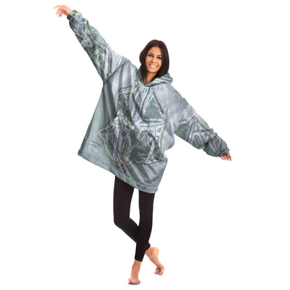 Teton Pass, Oregon Trail Map Snug Hoodie - Powderaddicts