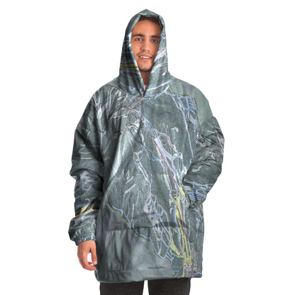 Panorama, British Columbia Ski Trail Map - Snug Hoodie - Powderaddicts