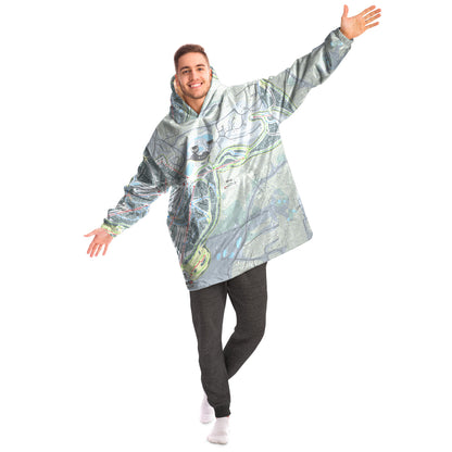 Wisp, Maryland Ski Trail Map - Snug Hoodie - Powderaddicts