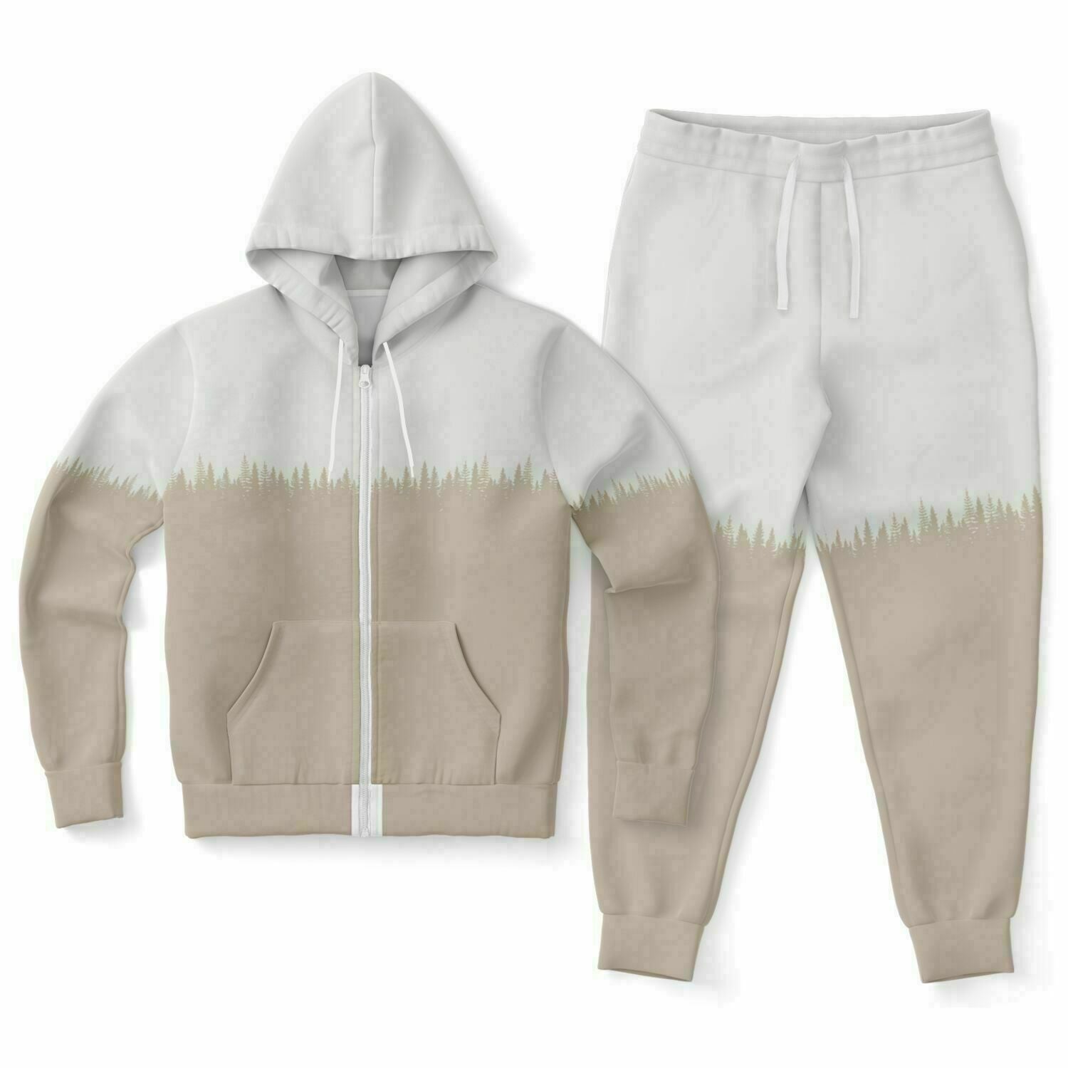 TREE OUTLINE ZIPHOODIE AND JOGGER SET