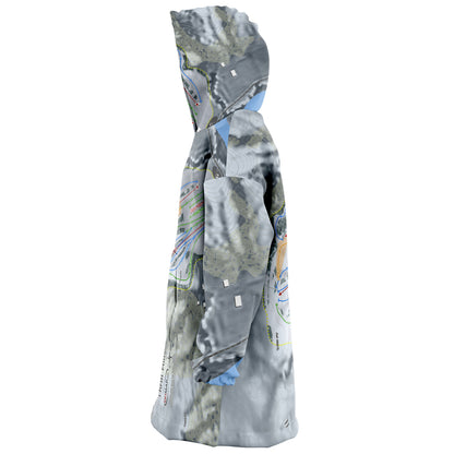 Thrill Hills, North Dakota Ski Trail Map Snug Hoodie