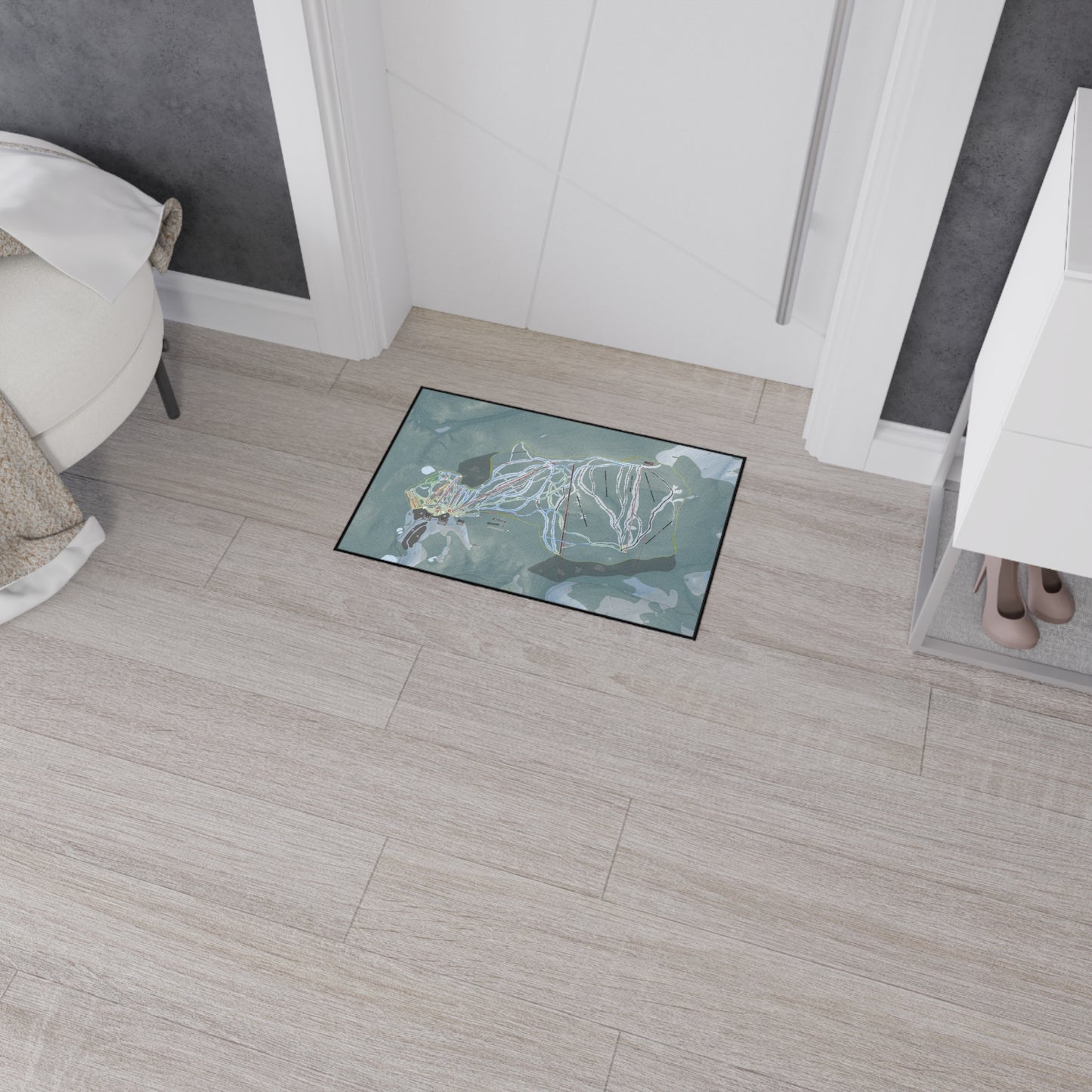 Eldora, Colorado Ski Resort Map Heavy Duty Floor Mat