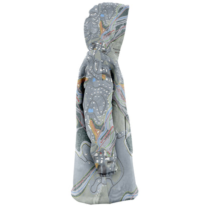 Beech Mountain, North Carolina Ski Trail Map Snug Hoodie - Powderaddicts