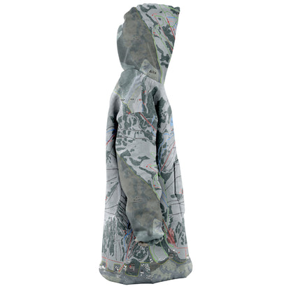 Alta, Utah Ski Trail Map - Snug Hoodie