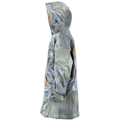Andes Tower, Minnesota Ski Trail Map Snug Hoodie