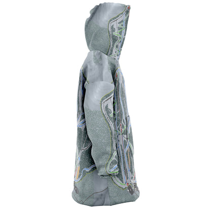 Teton Pass, Oregon Trail Map Snug Hoodie - Powderaddicts