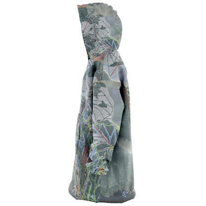 Vail, Colorado Ski Trail Map - Snug Hoodie - Powderaddicts