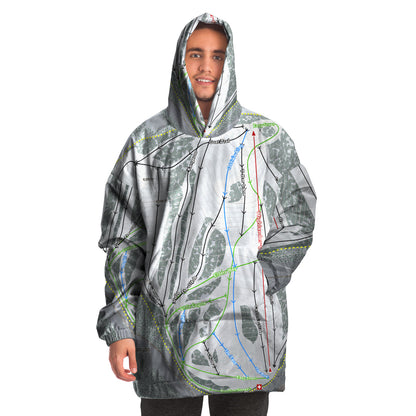 Warner Canyon, Oregon Ski Trail Map Snug Hoodie