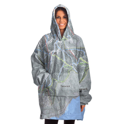 Tamarack, Idaho Ski Trail Map - Snug Hoodie