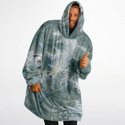 Mount Hotham, Australia Ski Trail Map - Snug Hoodie