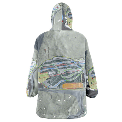 Yawgoo Valley, Rhode Island Ski Trail Map - Snug Hoodie - Powderaddicts
