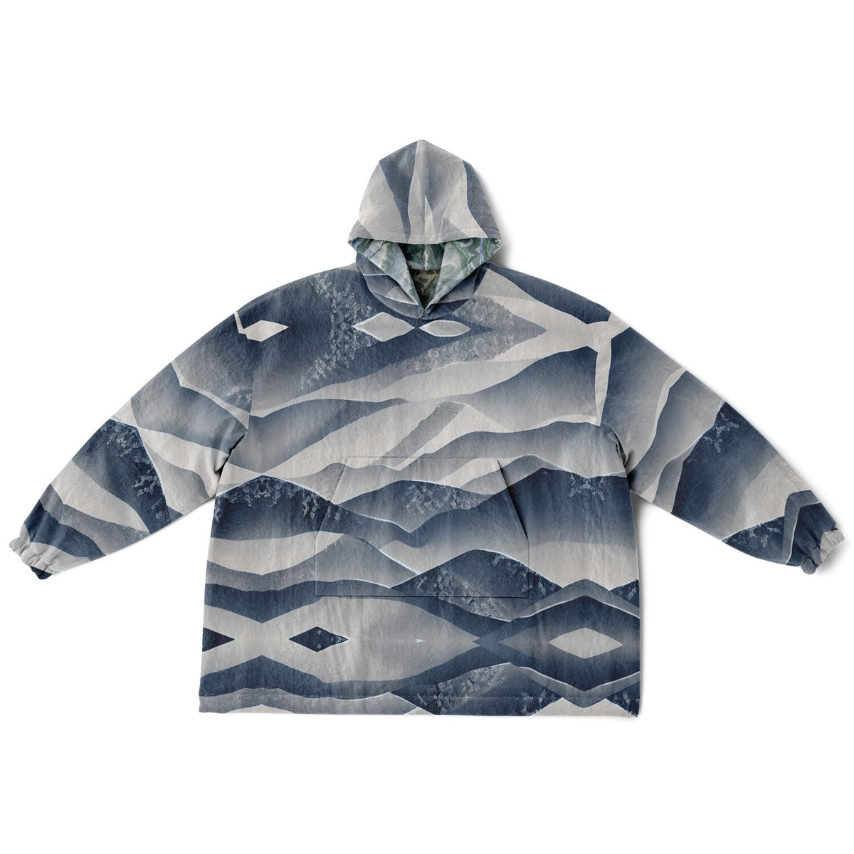 Powder Mountain, Utah Ski Resort Map Reversible Snug Hoodie