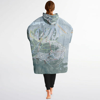 Falls Creek, Australia Ski Trail Map - Snug Hoodie - Powderaddicts