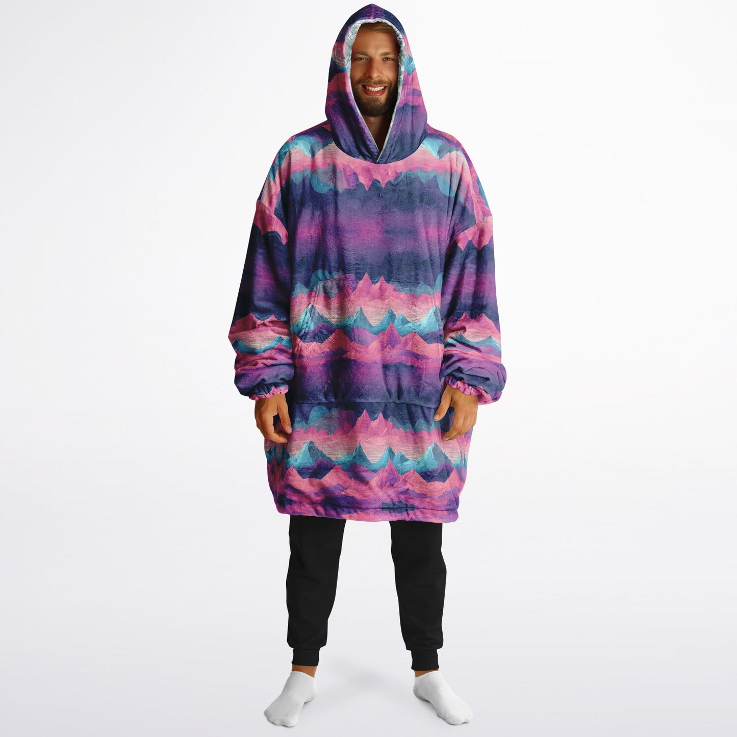 Powder Mountain, Utah Ski Resort Map Reversible Snug Hoodie