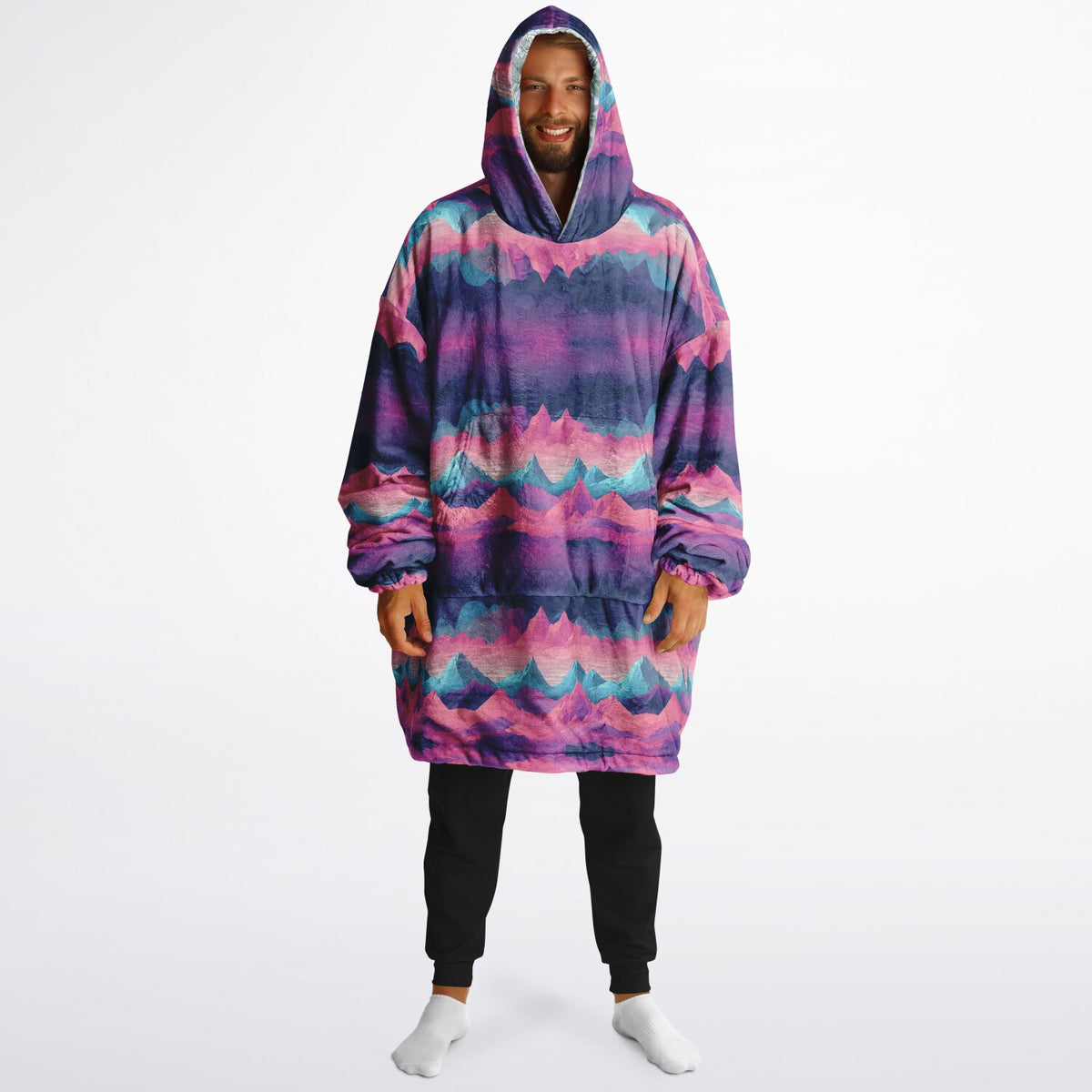 Powder Mountain, Utah Ski Resort Map Reversible Snug Hoodie