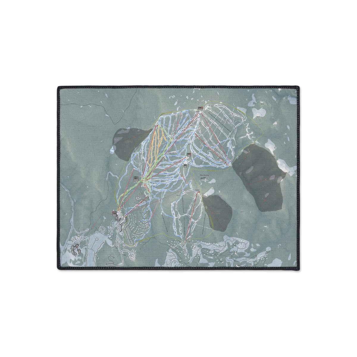Northstar, California Ski Resort Map Heavy Duty Floor Mat
