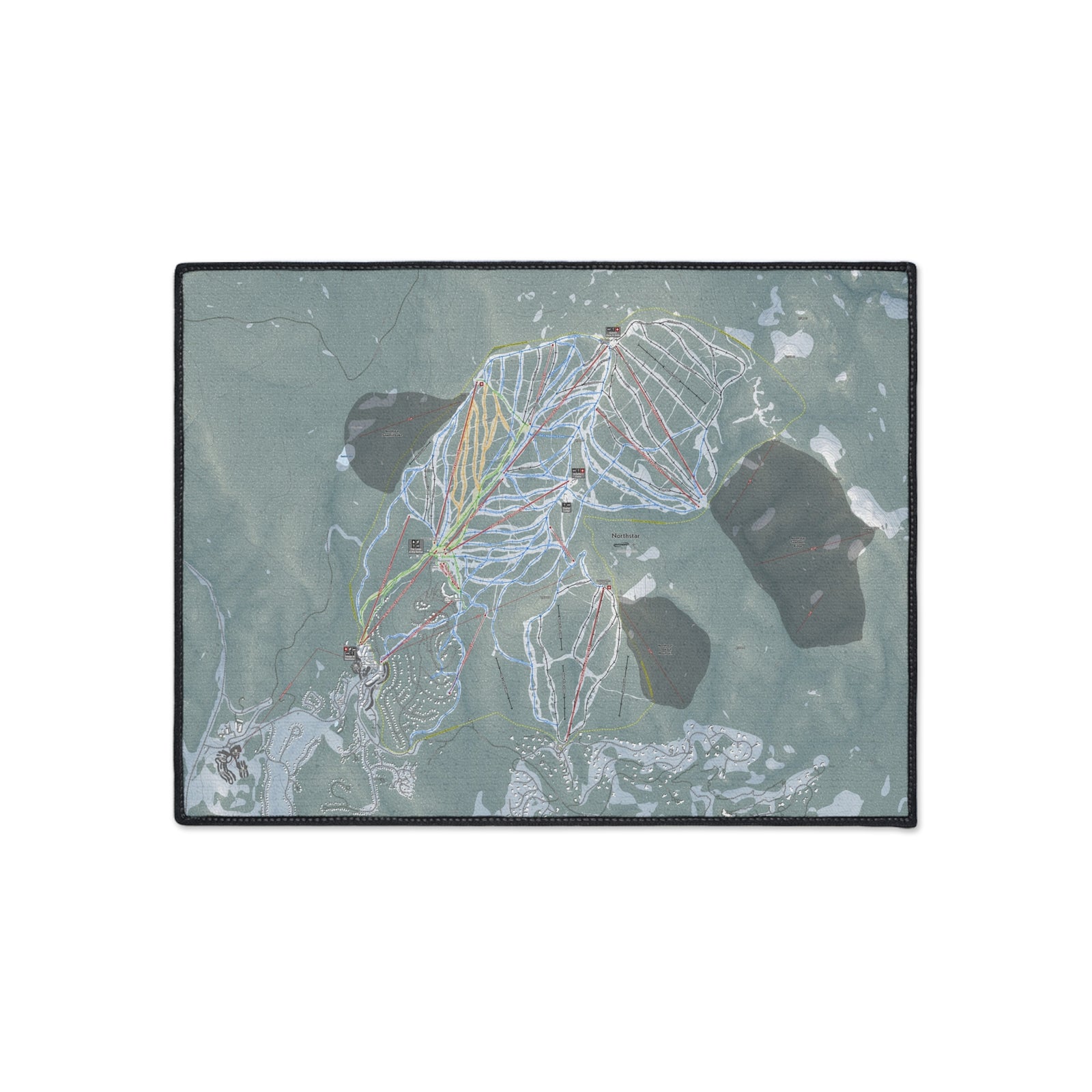 Northstar, California Ski Resort Map Heavy Duty Floor Mat