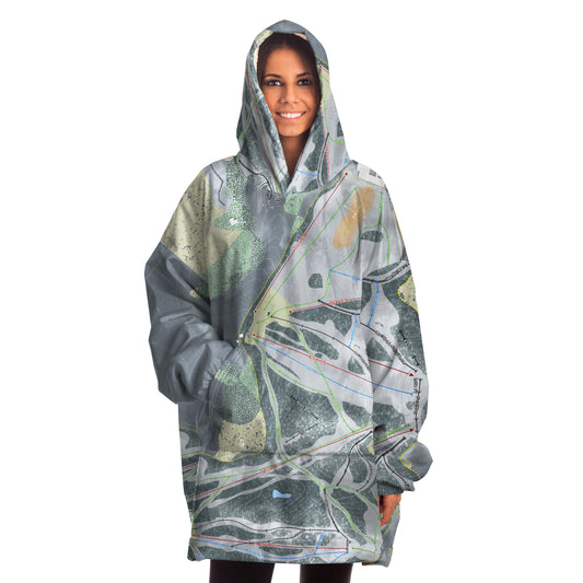 Otsego, Michigan Ski Trail Map Snug Hoodie