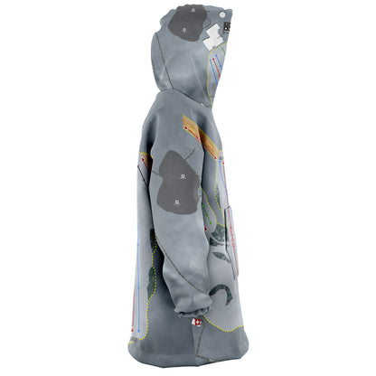 Villa Olivia, Illinois Ski Trail Map - Snug Hoodie - Powderaddicts