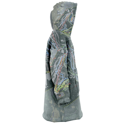 Purgatory, Colorado Ski Trail Map - Snug Hoodie - Powderaddicts