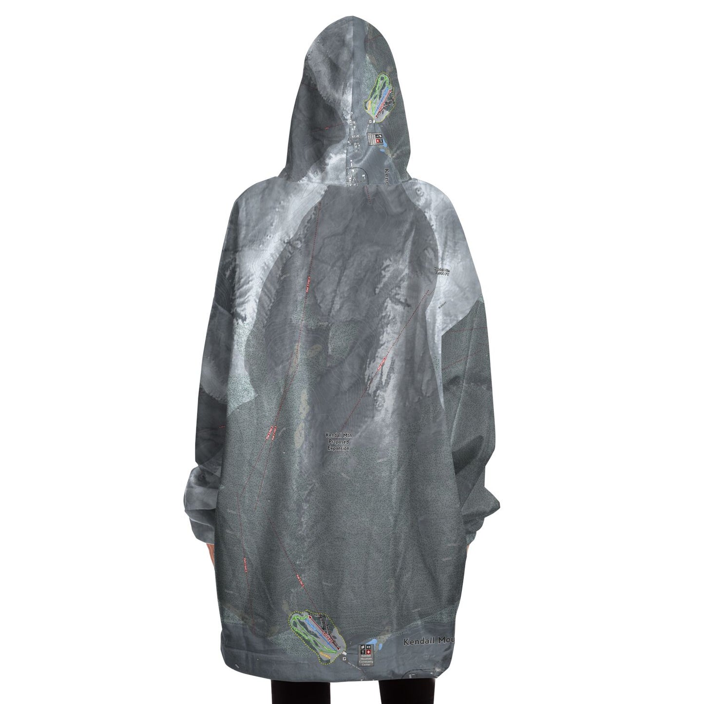 Kendall Mountain, Colorado Ski Trail Map - Snug Hoodie
