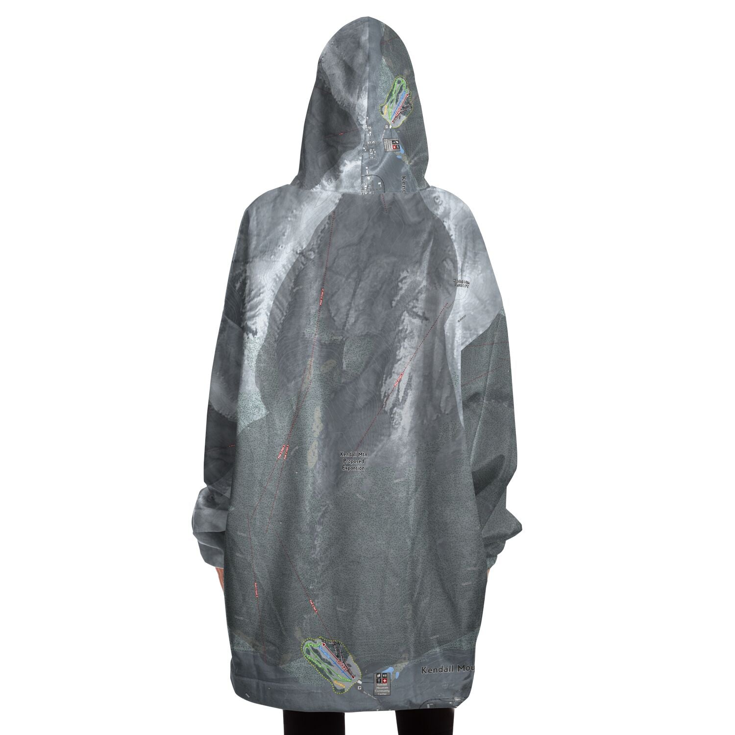 Kendall Mountain, Colorado Ski Trail Map - Snug Hoodie