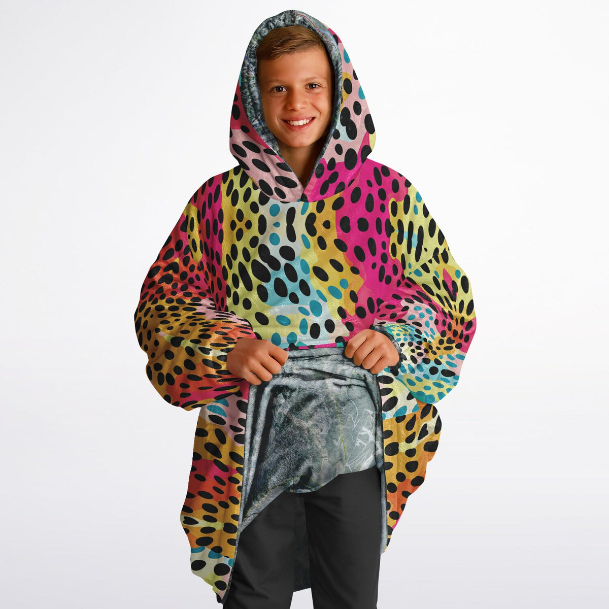 Powder Mountain, Utah Ski Resort Map Youth Reversible Snug Hoodie