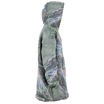 Red River, New Mexico Ski Trail Map - Snug Hoodie