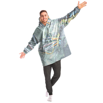 Crotched Mountain, New Hampshire Ski Trail Map - Snug Hoodie - Powderaddicts
