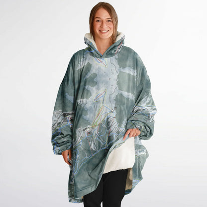 Mount Hotham, Australia Ski Trail Map - Snug Hoodie
