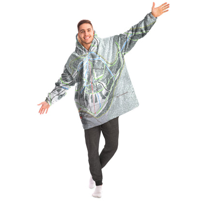 Ski Cloudcroft, New Mexico Ski Trail Map - Snug Hoodie