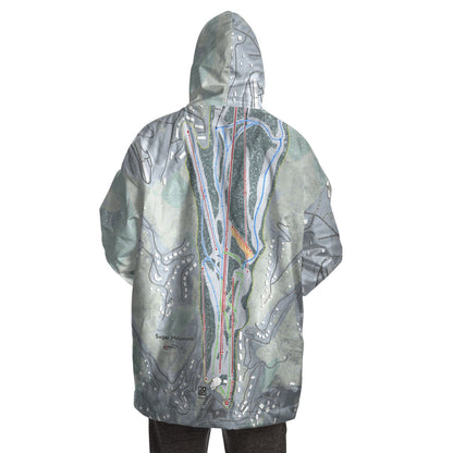 Sugar Mountain, North Carolina Ski Trail Map - Snug Hoodie - Powderaddicts