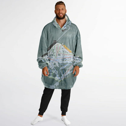 Selwyn Snow Resort, Australia Ski Trail Map - Snug Hoodie - Powderaddicts